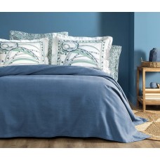 КПБ CIFT KISILIK RETRO BAMBU PIKE TAKIMI - INDIGO