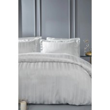 КПБ CIFT KISILIK XL SHELLY BAMBU SATEN NEVRESIM TAKIMI - GRI КПБ CIFT KISILIK XL SHELLY BAMBU SATEN NEVRESIM TAKIMI - GRI