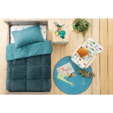 КПБ TEK KISILIK ATLANTA TRIOLA SET - YESIL КПБ TEK KISILIK ATLANTA TRIOLA SET - YESIL