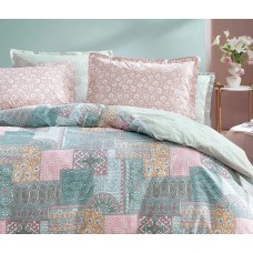 КПБ CIFT KISILIK XL MATILDA RANFORCE NEVRESIM TAKIMI - PEMBE
