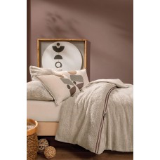 КПБ CIFT KISILIK COVERME STONE BATTANIYELI NEVRESIM TAKIMI - BEJ КПБ CIFT KISILIK COVERME STONE BATTANIYELI NEVRESIM TAKIMI - BEJ